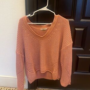 Pink Glittery Oversized Sweater